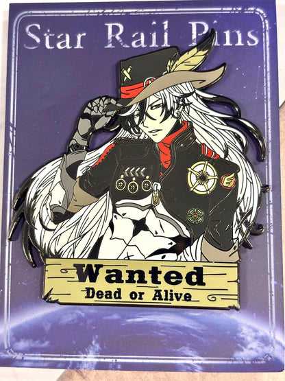 Boothill Wanted | 3” XL Hard Enamel Pin | Fan-made Honkai Star Rail Fanart