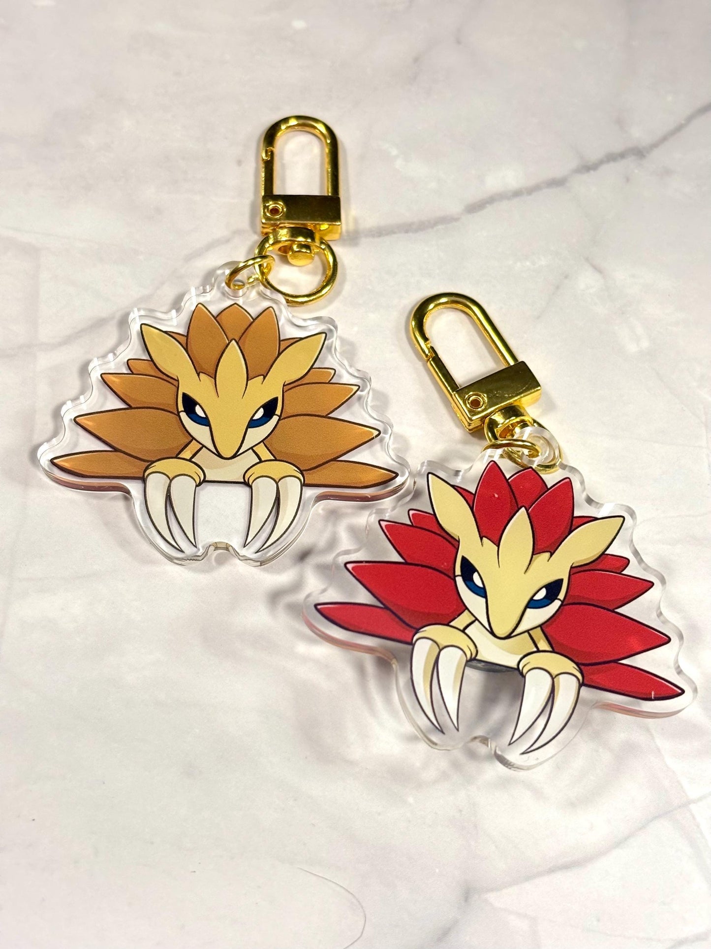 Double-Sided Shiny Acrylic Keychain Charm