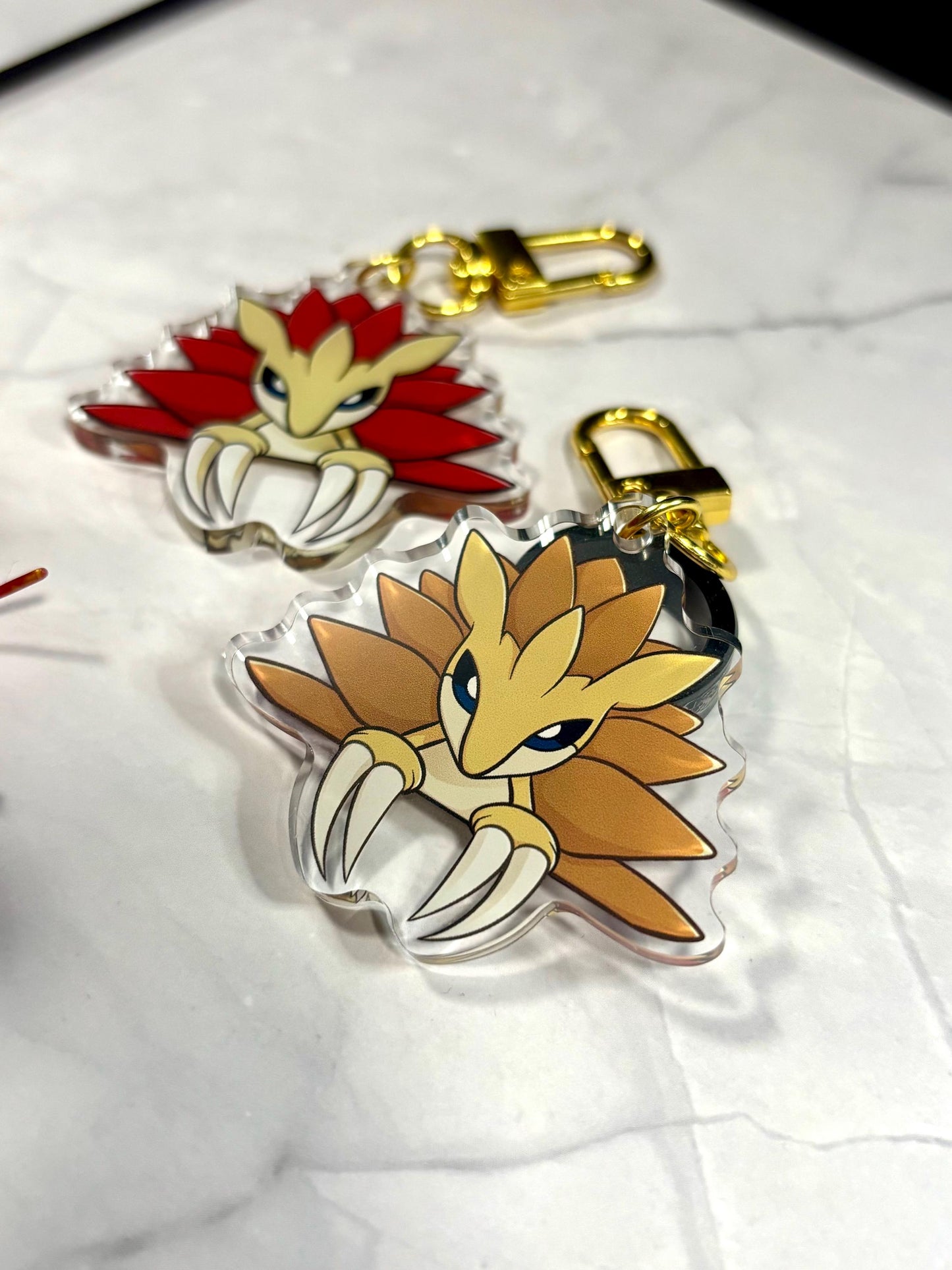 Double-Sided Shiny Acrylic Keychain Charm