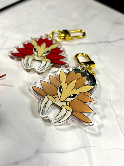 Double-Sided Shiny Acrylic Keychain Charm