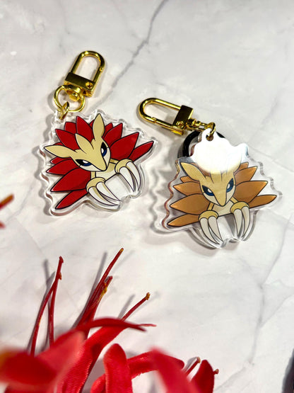 Double-Sided Shiny Acrylic Keychain Charm
