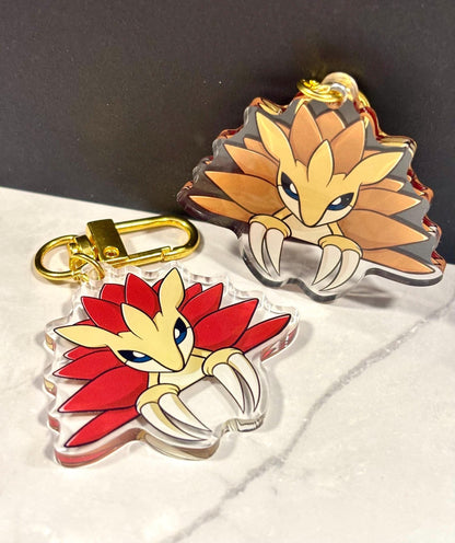 Double-Sided Shiny Acrylic Keychain Charm