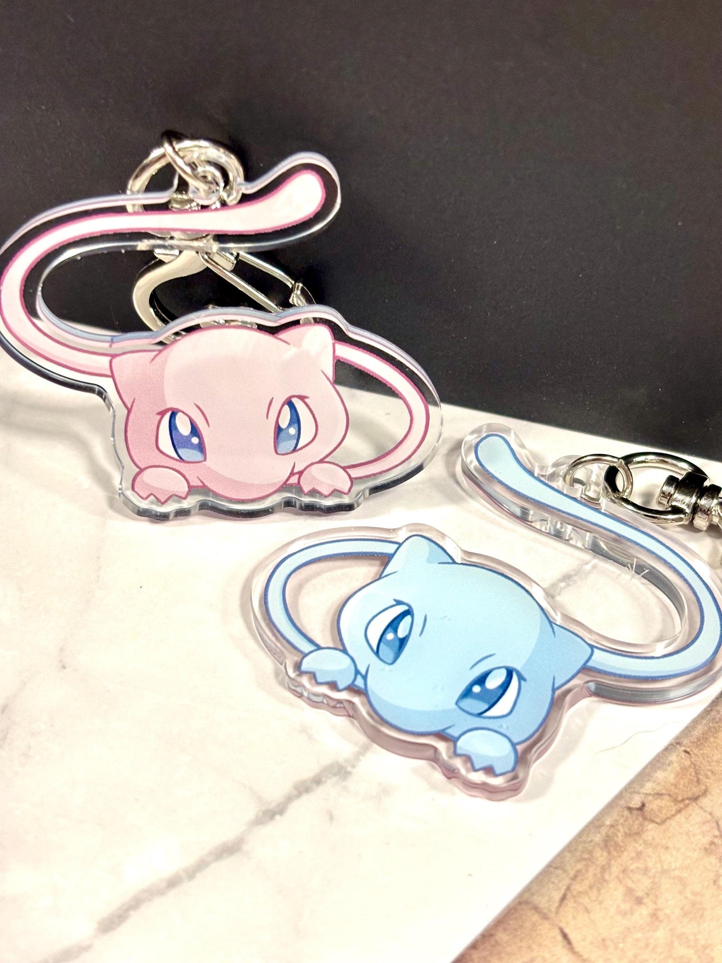 Legendary Mon Acrylic Keychain: Double-Sided Shiny Fanart Charm