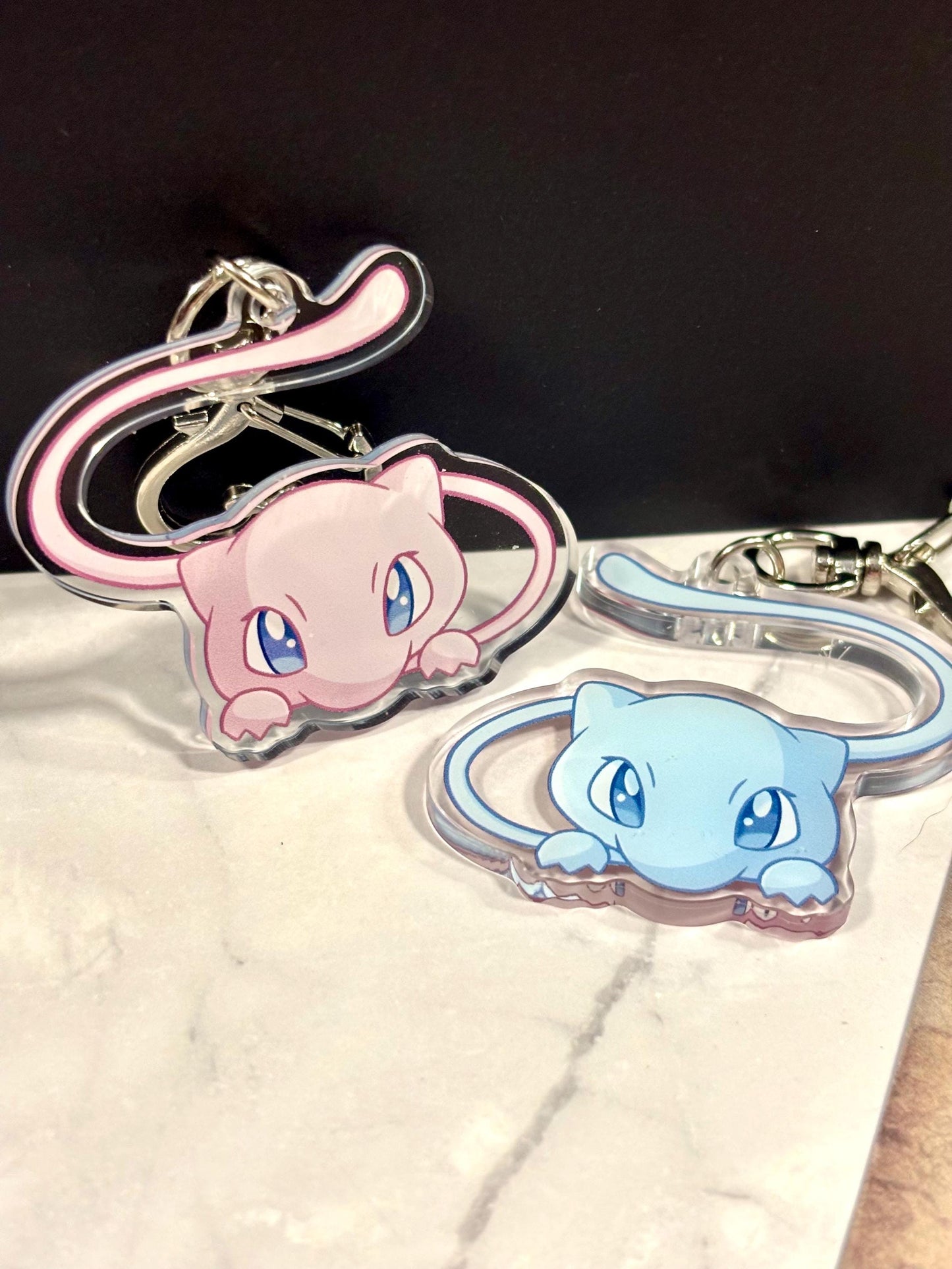 Legendary Mon Acrylic Keychain: Double-Sided Shiny Fanart Charm
