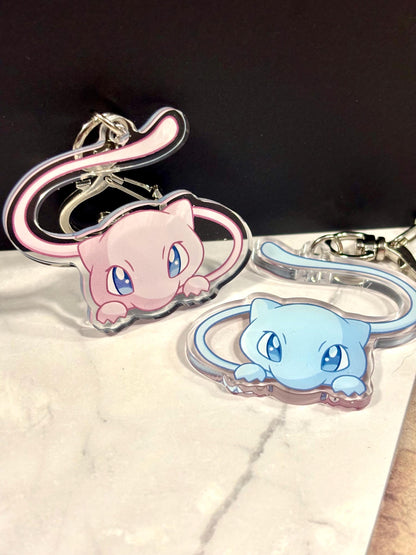 Legendary Mon Acrylic Keychain: Double-Sided Shiny Fanart Charm