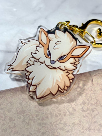 Fire Dog Keychain: Fanart | 2” Acrylic Charm