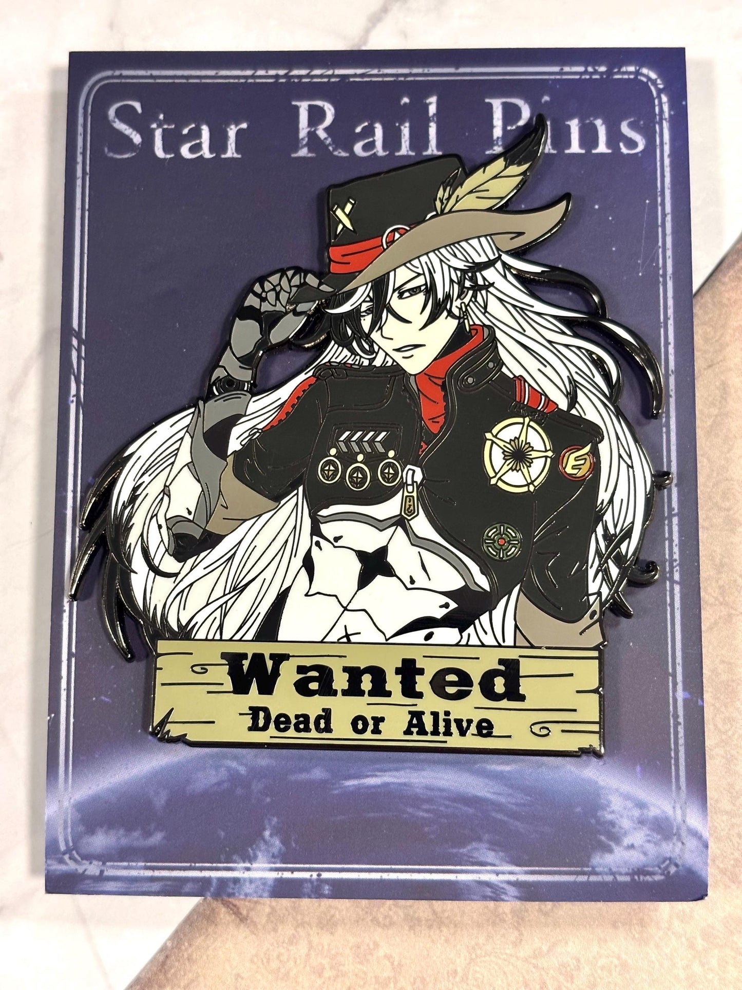 Boothill Wanted | 3” XL Hard Enamel Pin | Fan-made Honkai Star Rail Fanart