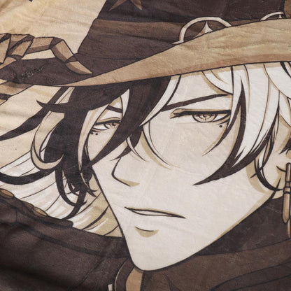Boothill Plush Throw Blanket: Honkai Star Rail Wanted Poster Fanart