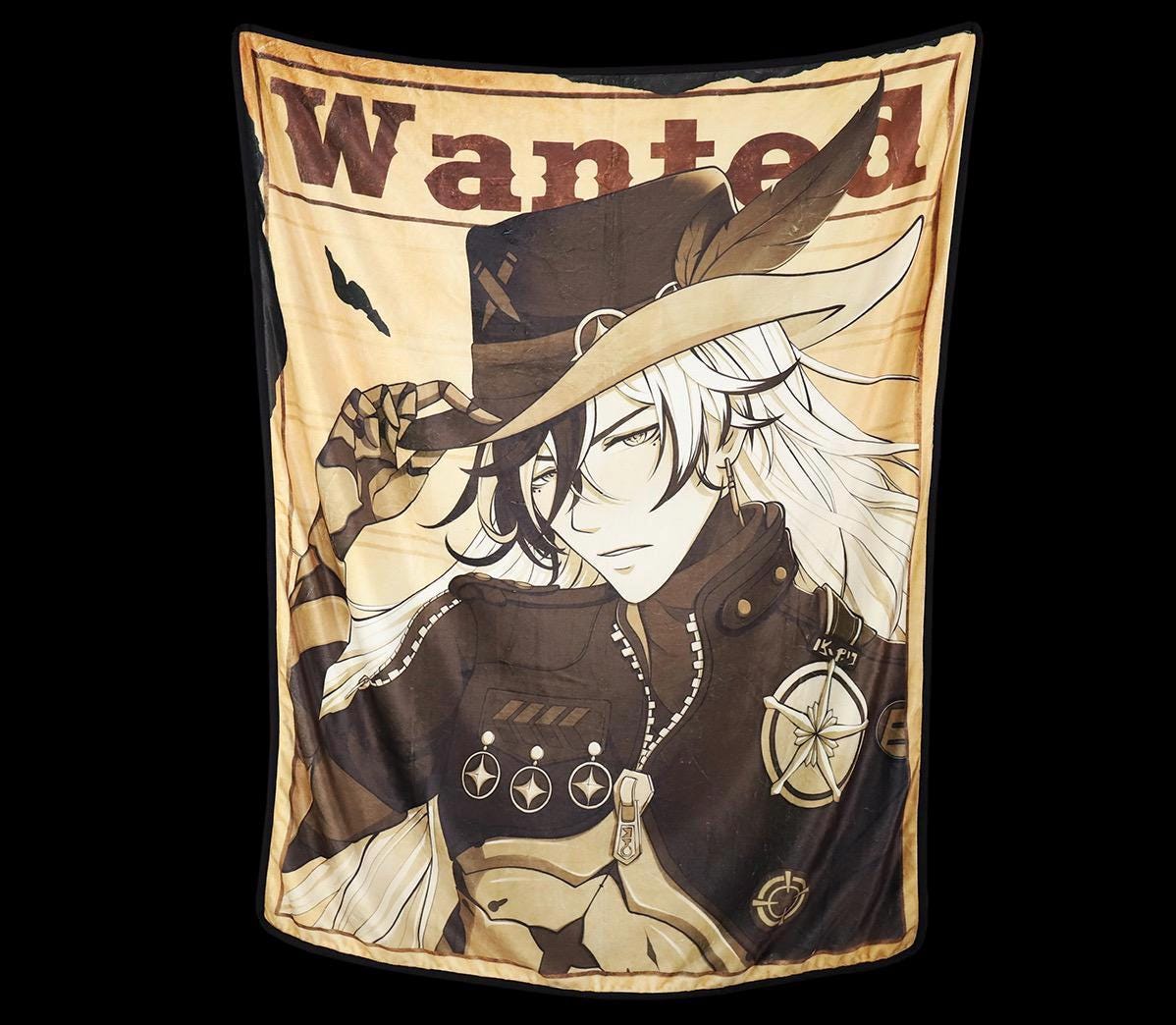 Boothill Plush Throw Blanket: Honkai Star Rail Wanted Poster Fanart