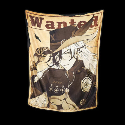 Sunday Honkai Star Rail Plush Blanket: Cozy Cafe Fanart (4’x5’)
