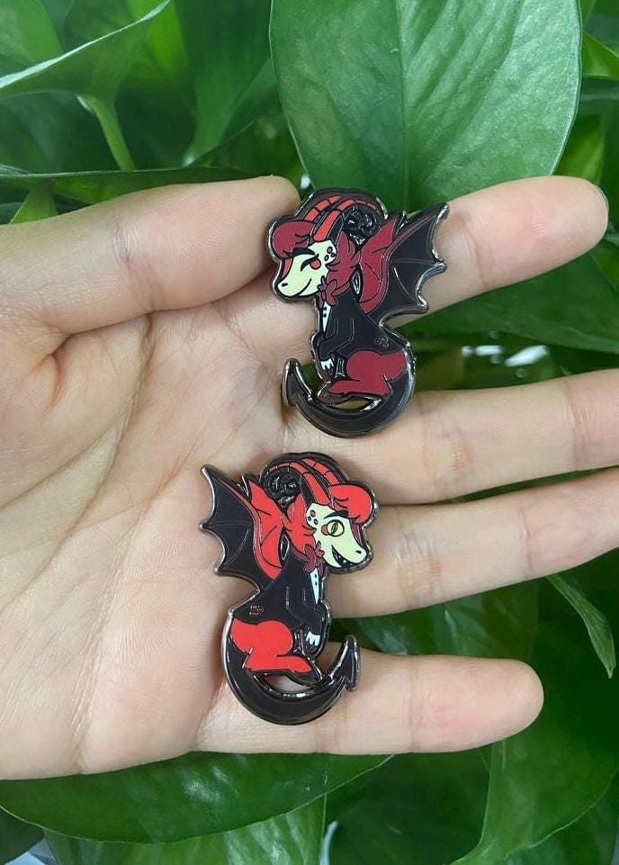Razzle & Dazzle Hard Enamel Pins | Hazbin Hotel Fanart