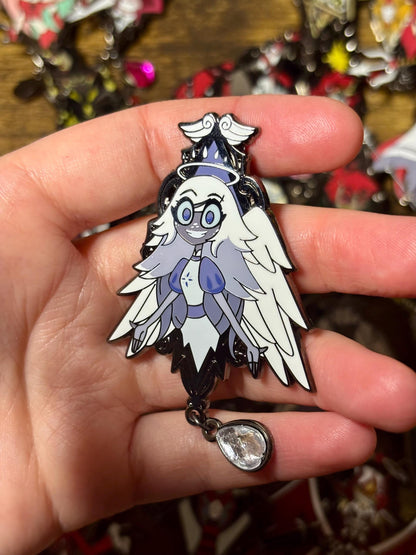 Emily Portrait Enamel Pin | Hazbin Hotel Fanart
