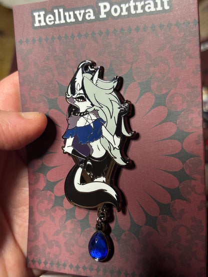 Loona Portrait Enamel Pin | Helluva Boss Fanart