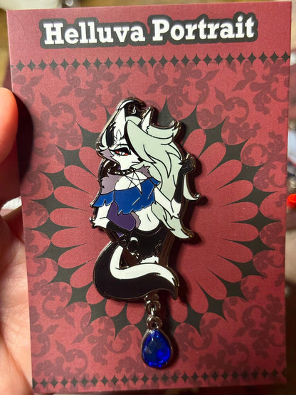 Loona Portrait Enamel Pin | Helluva Boss Fanart