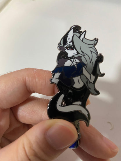 Loona Portrait Enamel Pin | Helluva Boss Fanart