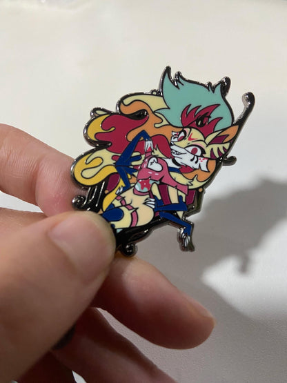Beelzebub Portrait Enamel Pin | Helluva Boss Fanart