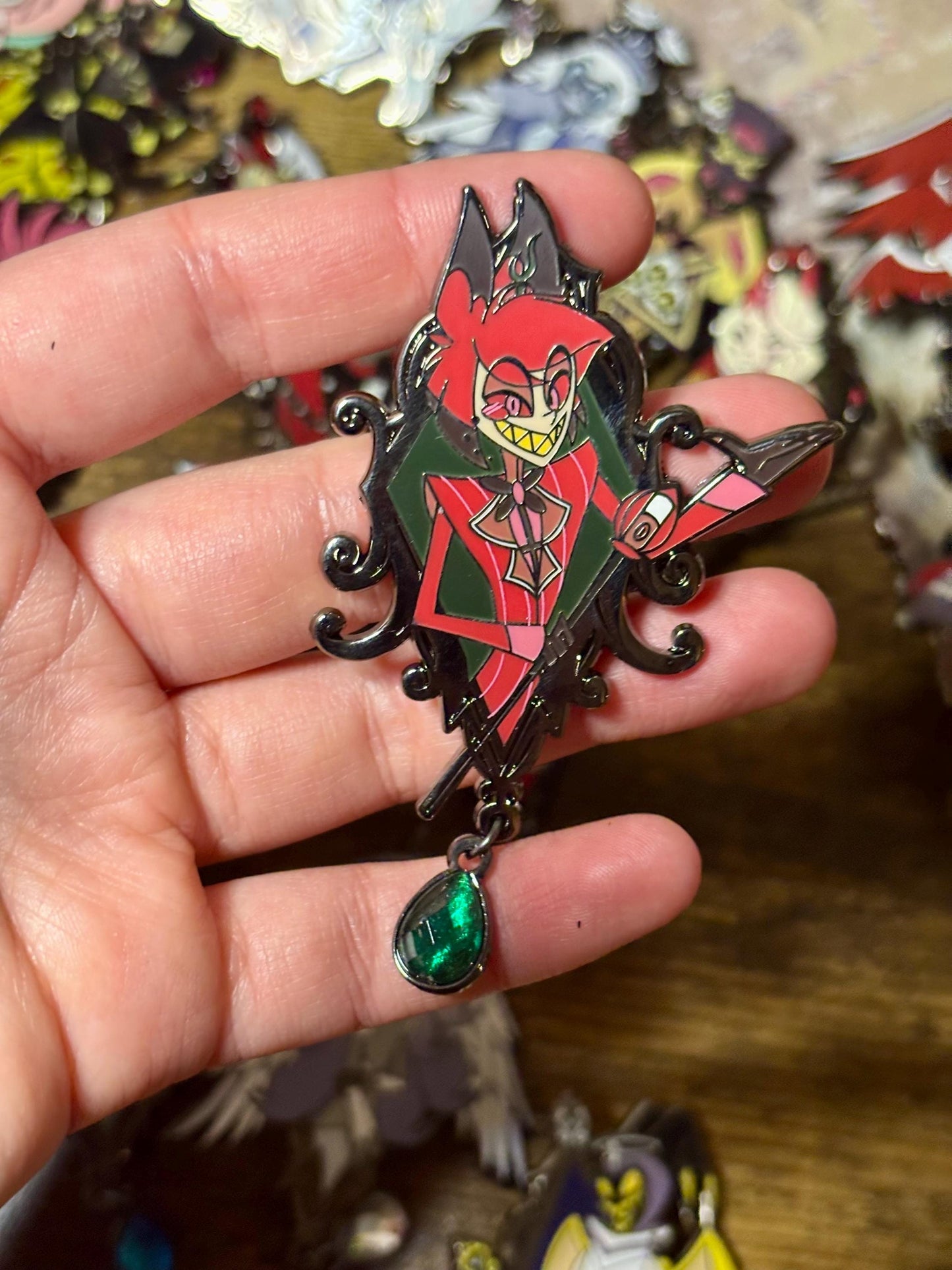 Alastor Portrait Enamel Pin | Hazbin Hotel Fanart