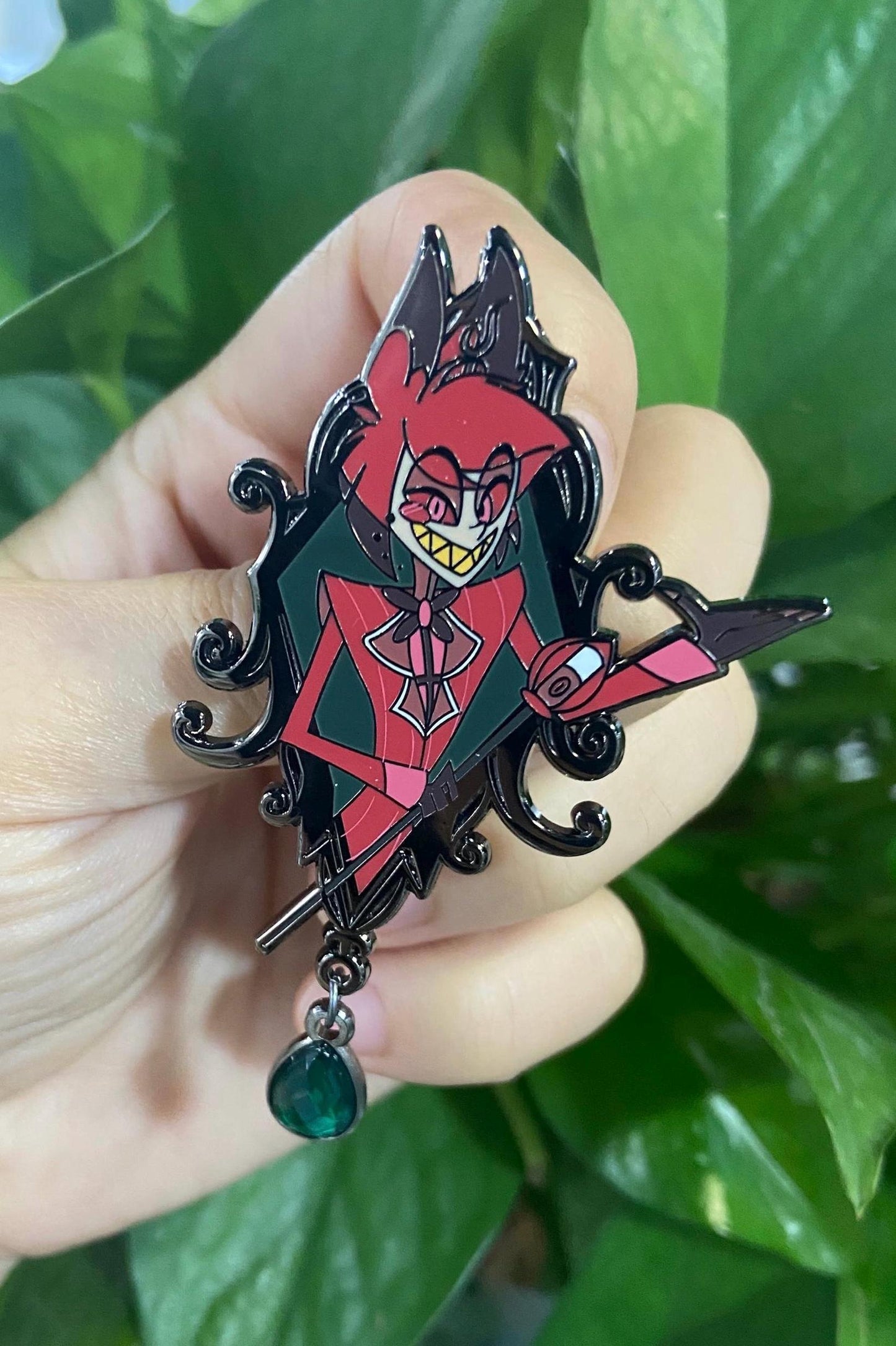 Alastor Portrait Enamel Pin | Hazbin Hotel Fanart