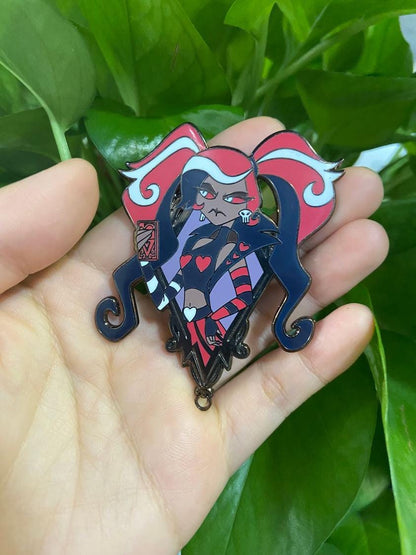 Velvette Portrait Enamel Pin | Hazbin Hotel Fanart