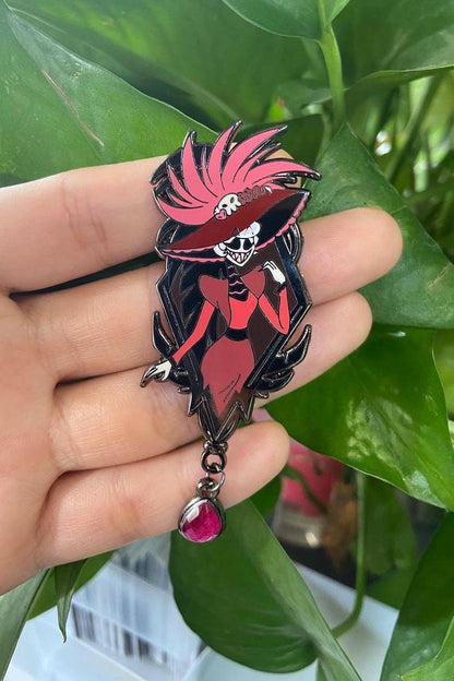Rosie Portrait Enamel Pin | Hazbin Hotel Fanart
