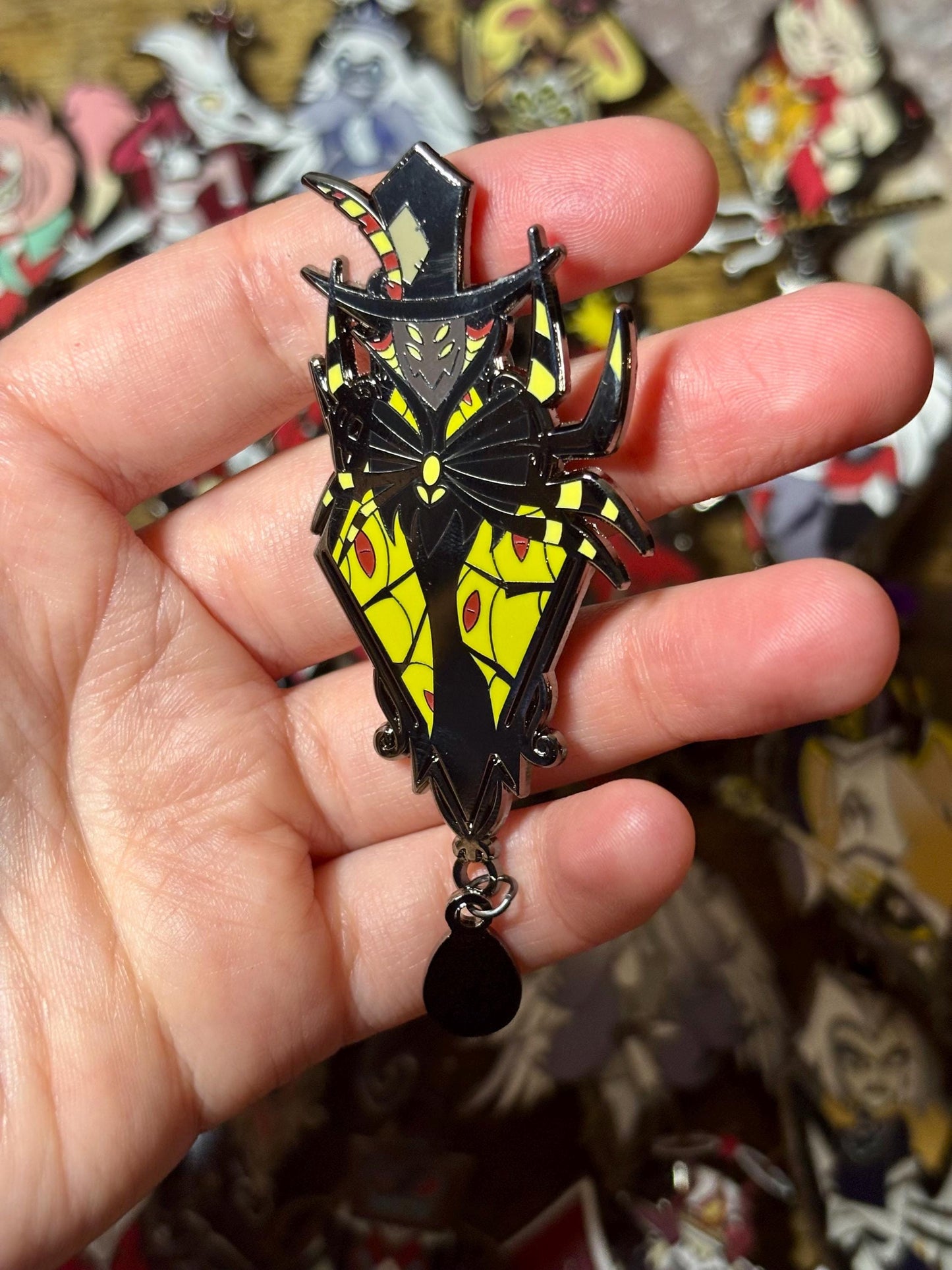Zestiel Portrait Enamel Pin | Hazbin Hotel Fanart