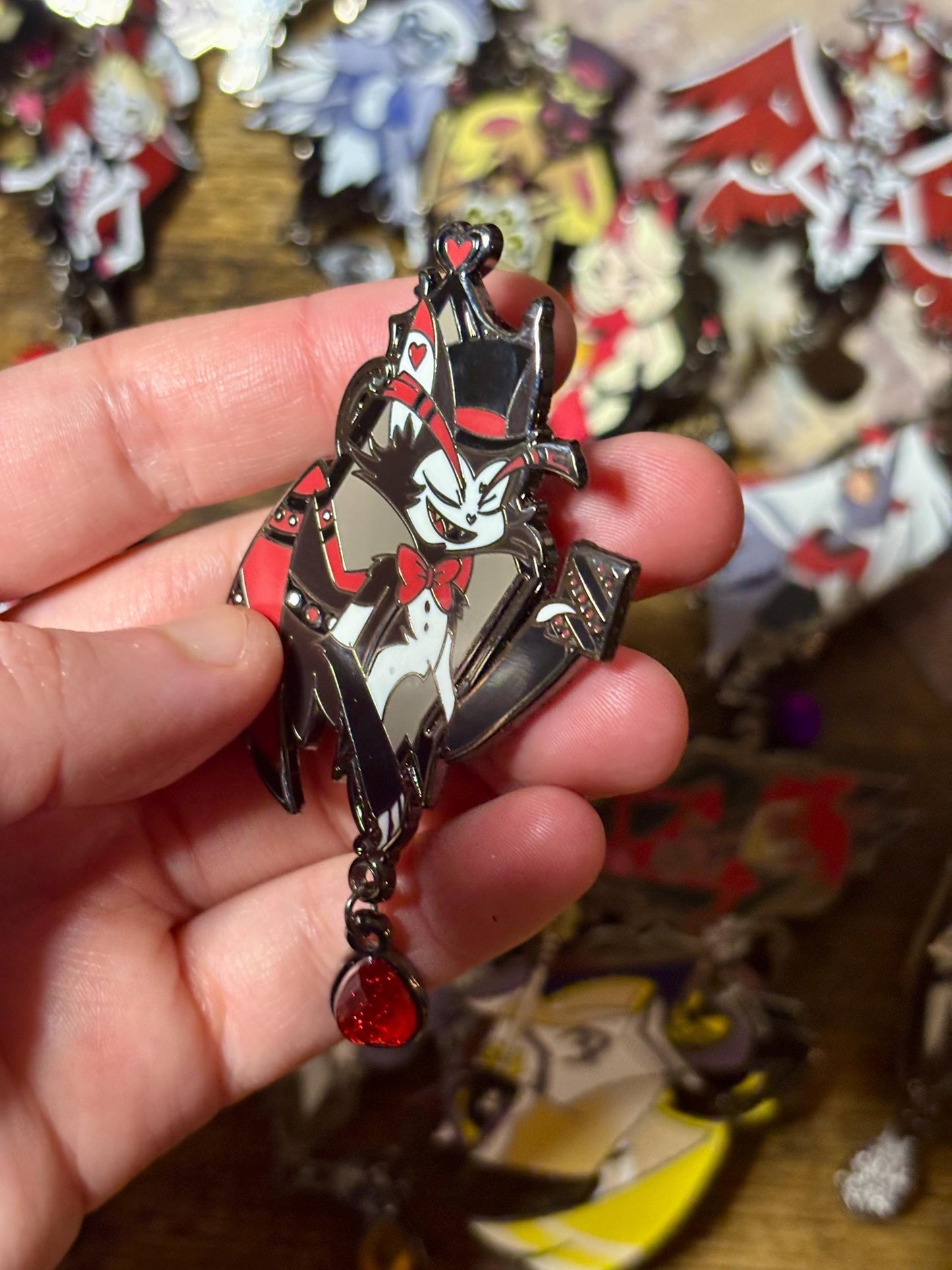 Husk Portrait Enamel Pin | Hazbin Hotel Fanart