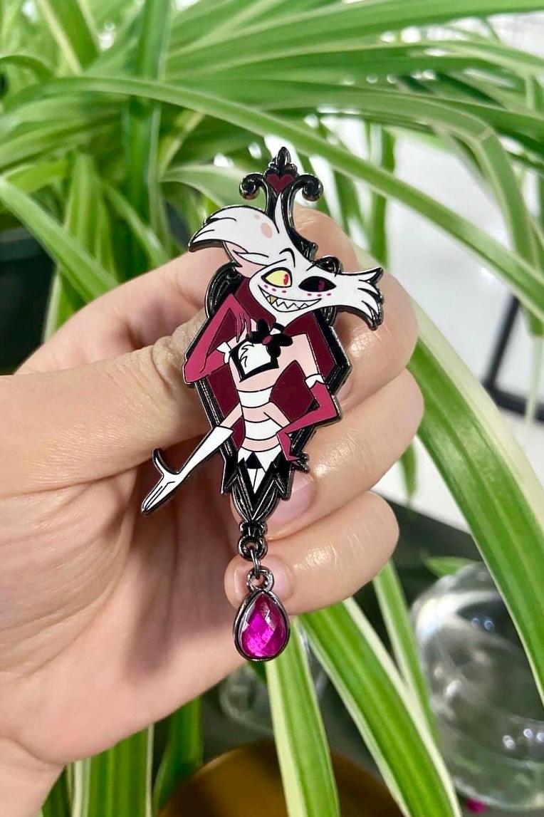 Angeldust Portrait Enamel Pin | Hazbin Hotel Fan-made Pin Set