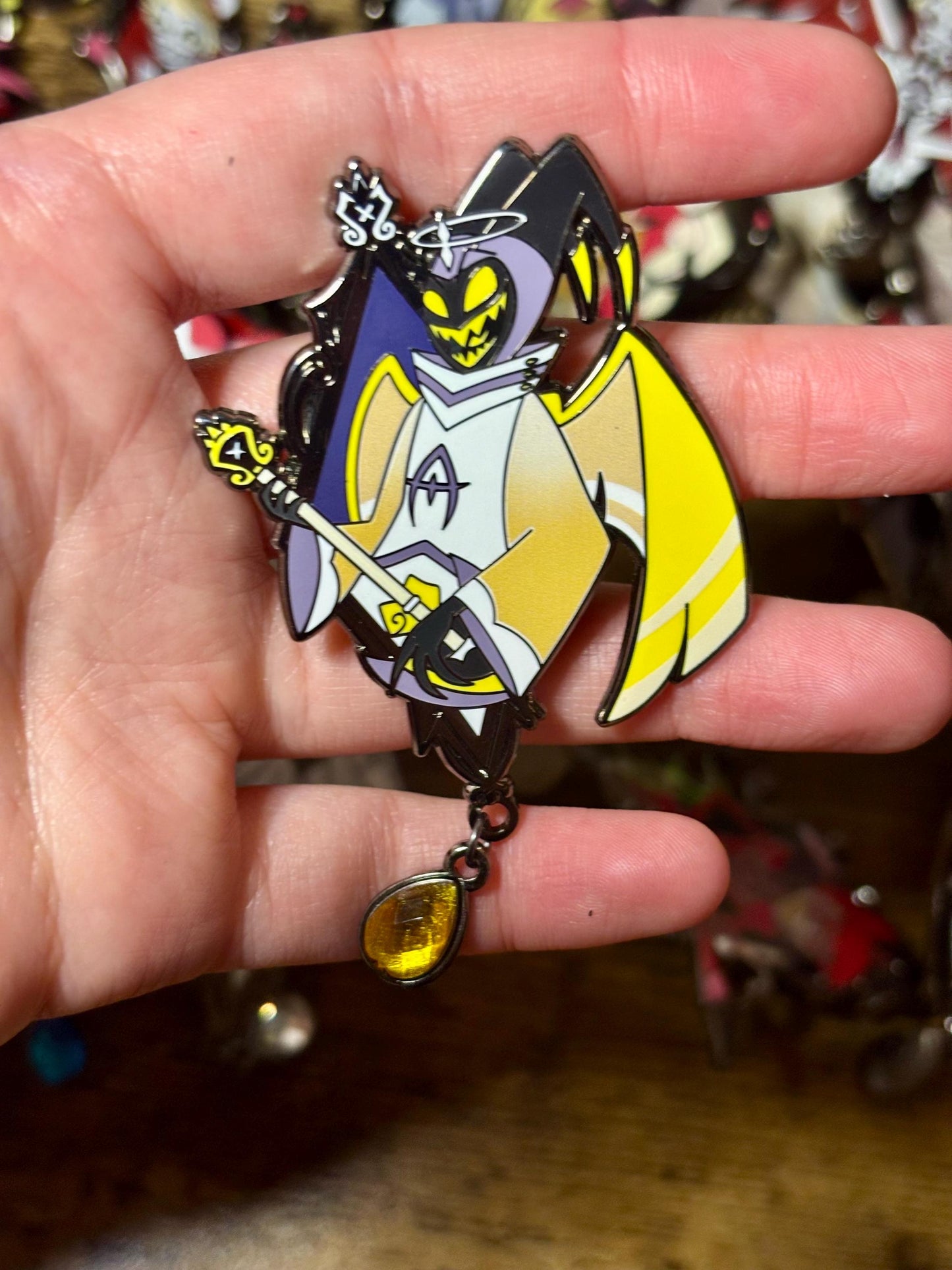 Adam Portrait Enamel Pin | Hazbin Hotel Fanart