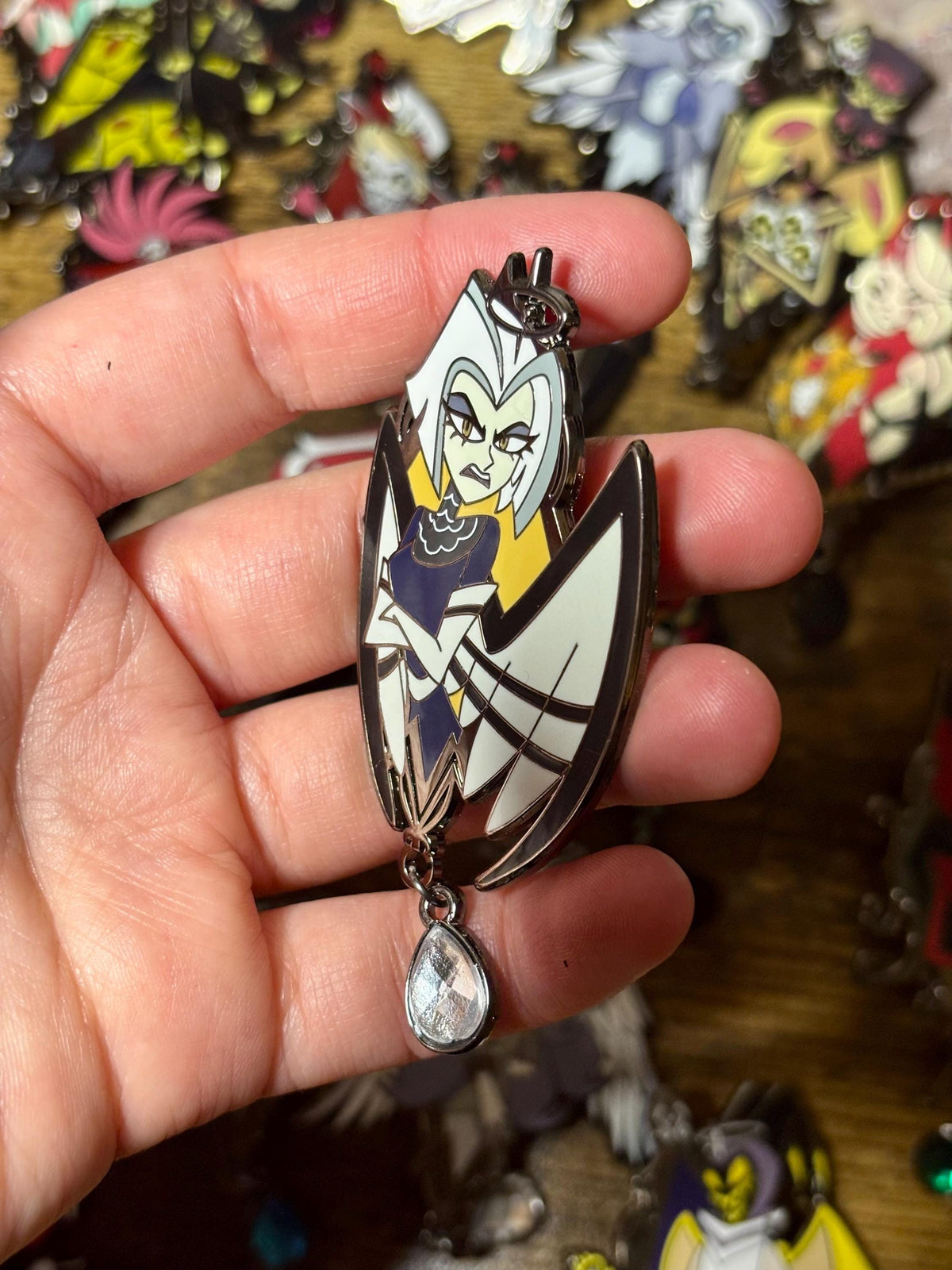 Lute Portrait Enamel Pin | Hazbin Hotel Fanart