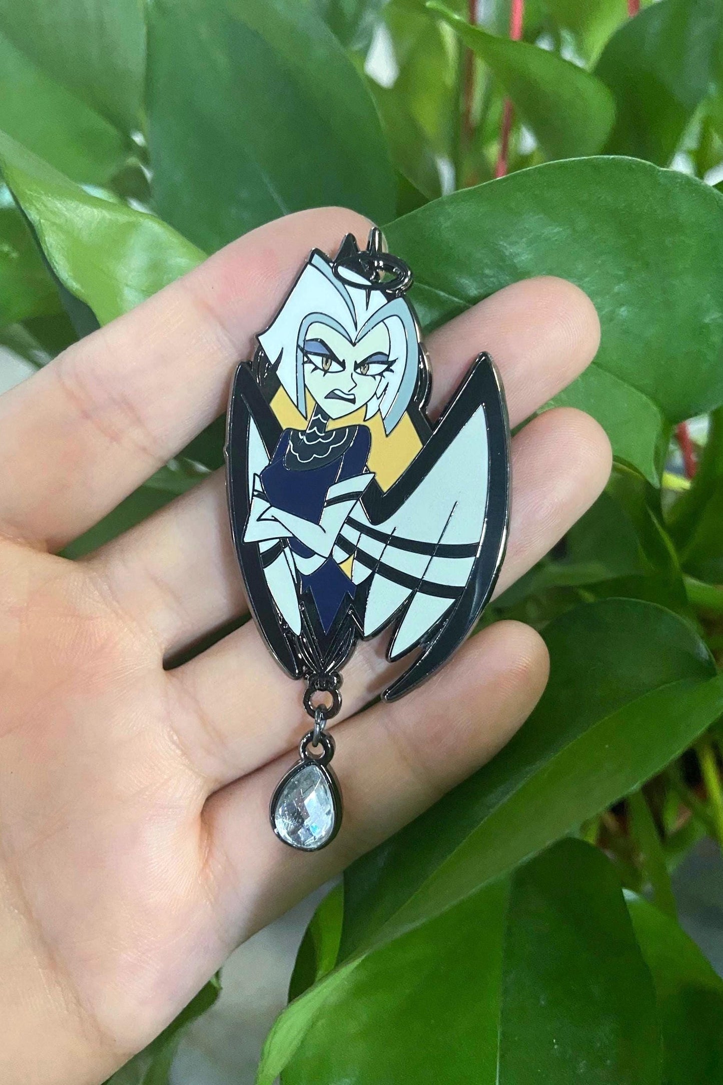 Lute Portrait Enamel Pin | Hazbin Hotel Fanart