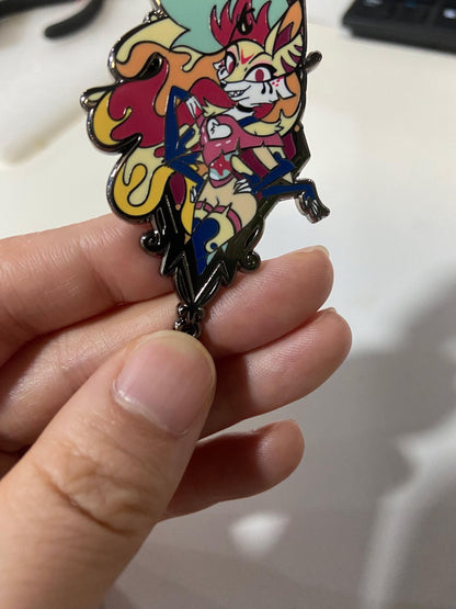 Beelzebub Portrait Enamel Pin | Helluva Boss Fanart