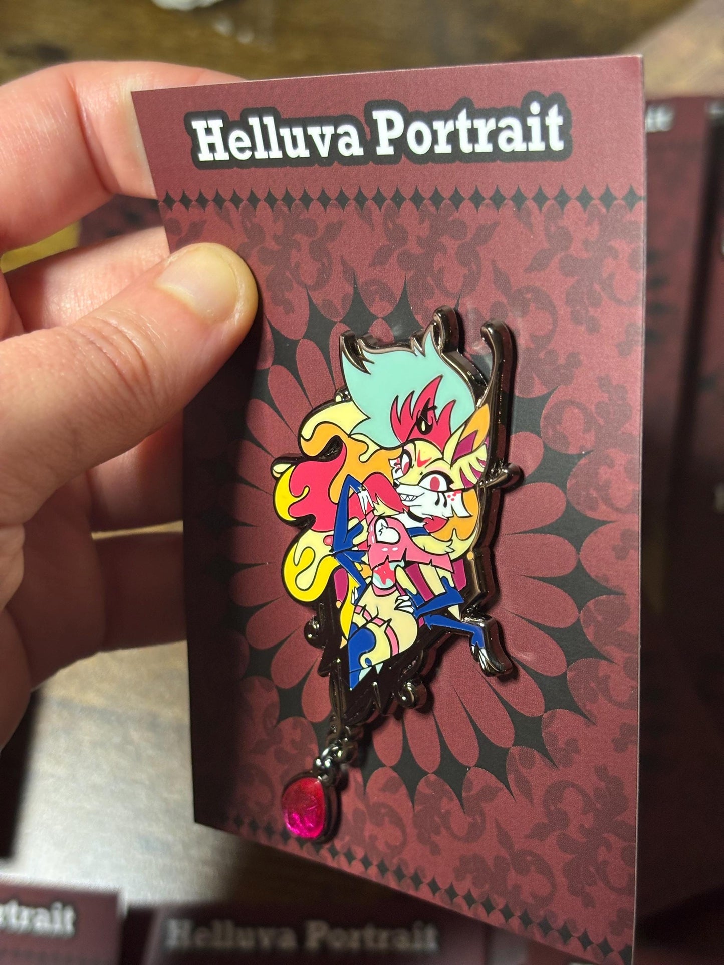Beelzebub Portrait Enamel Pin | Helluva Boss Fanart
