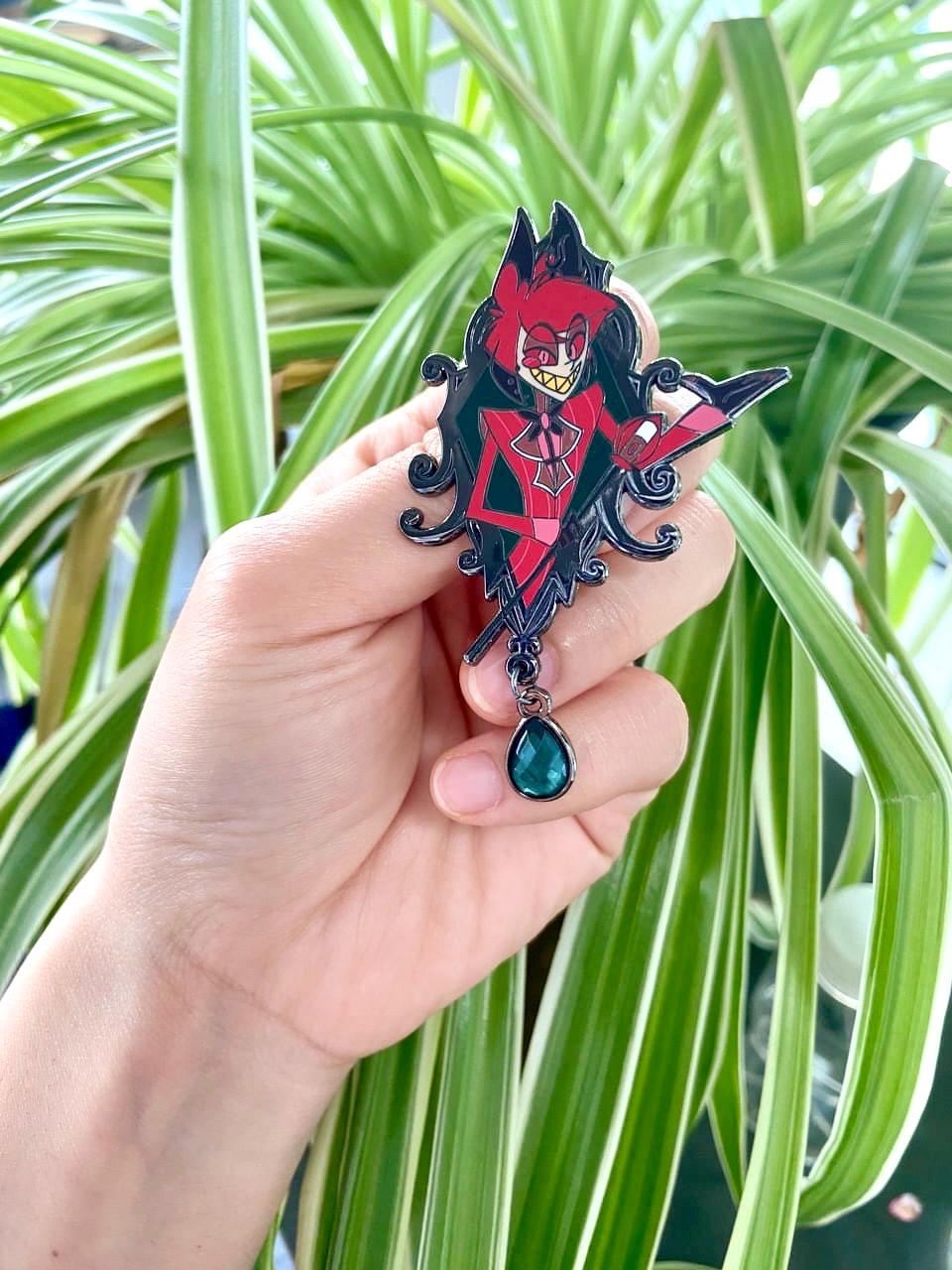 Alastor Portrait Enamel Pin | Hazbin Hotel Fanart