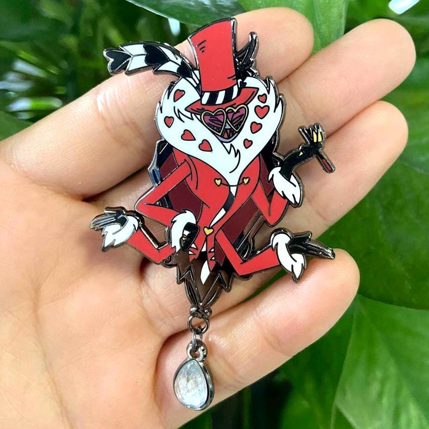 Vox Portrait Enamel Pin | Hazbin Hotel Fanart