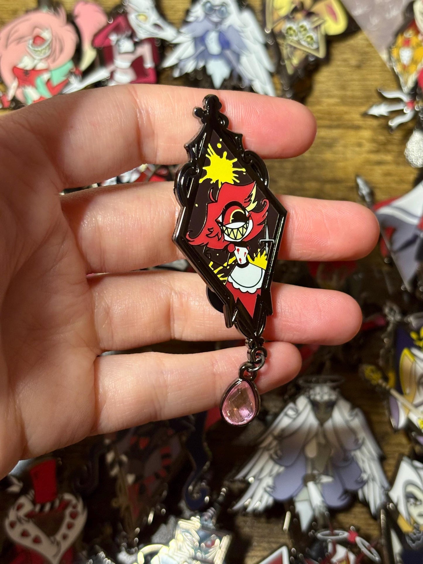 Niffty Portrait Enamel Pin | Hazbin Hotel Fanart