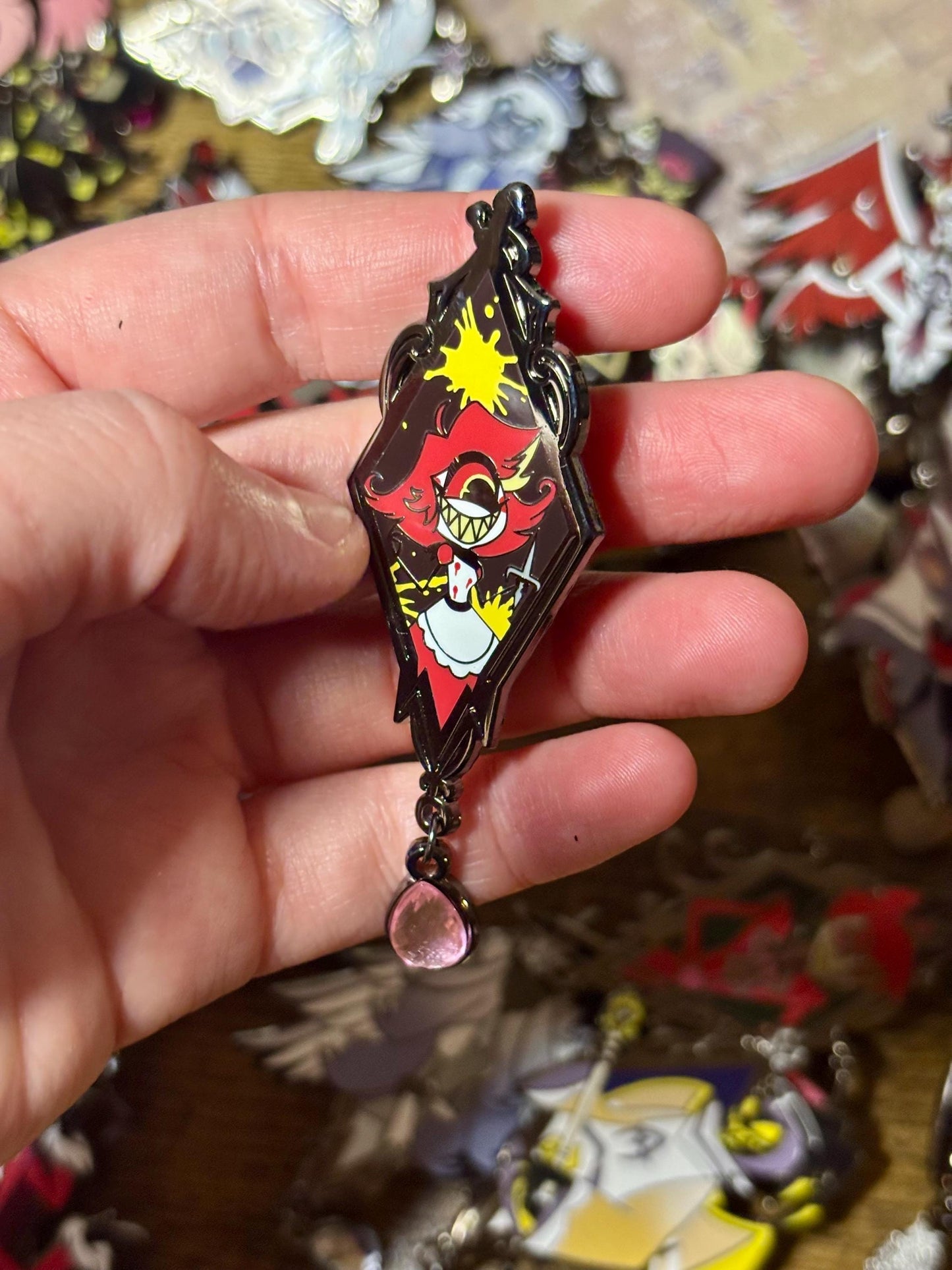 Niffty Portrait Enamel Pin | Hazbin Hotel Fanart