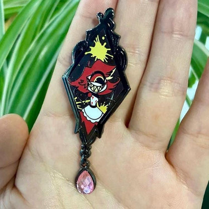 Niffty Portrait Enamel Pin | Hazbin Hotel Fanart