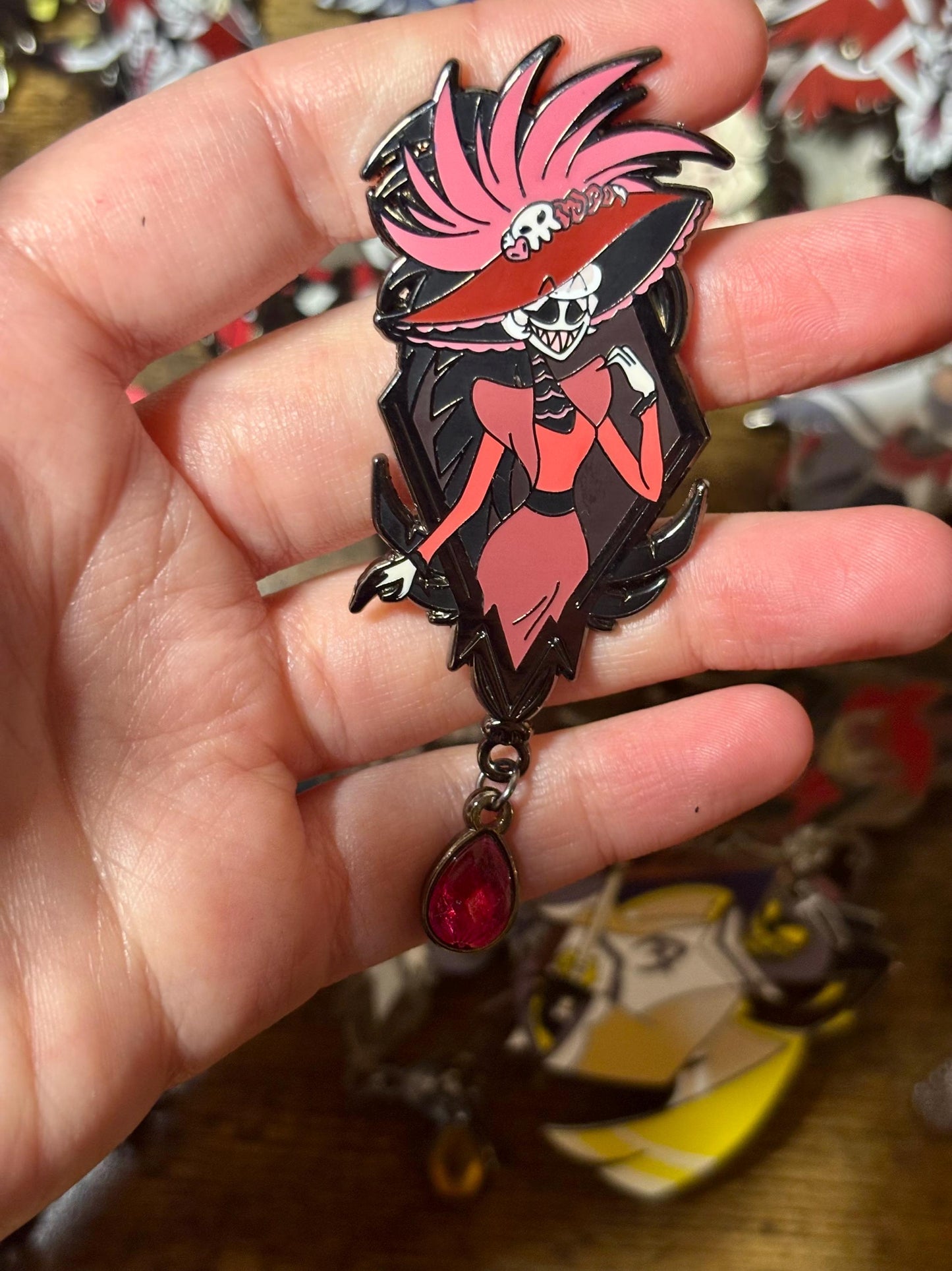 Rosie Portrait Enamel Pin | Hazbin Hotel Fanart