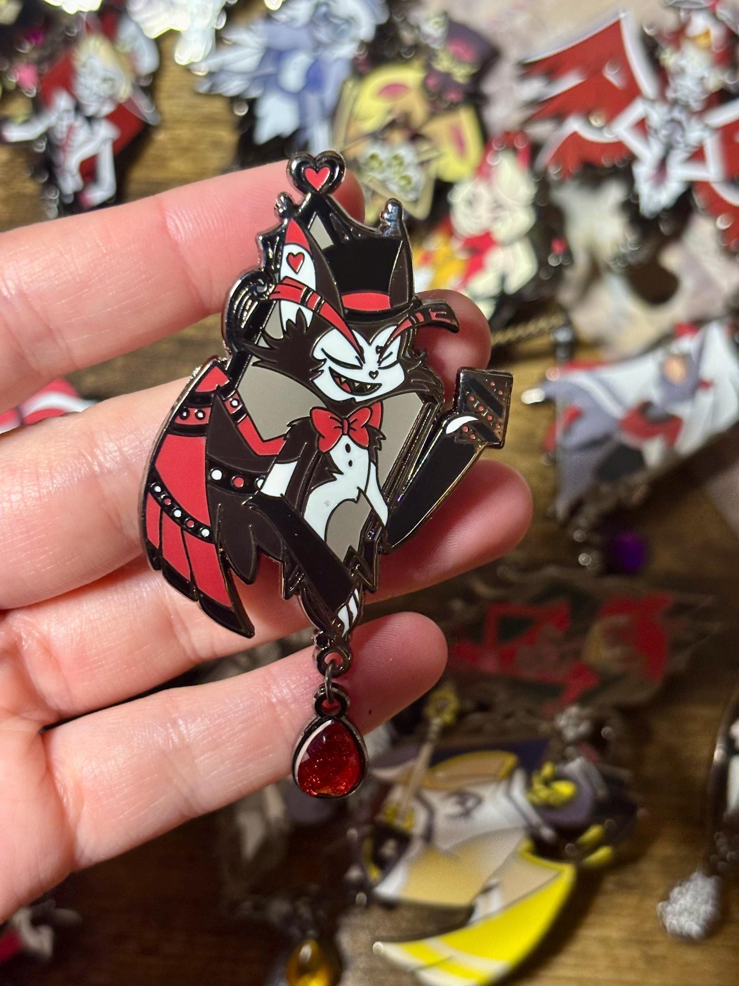 Husk Portrait Enamel Pin | Hazbin Hotel Fanart