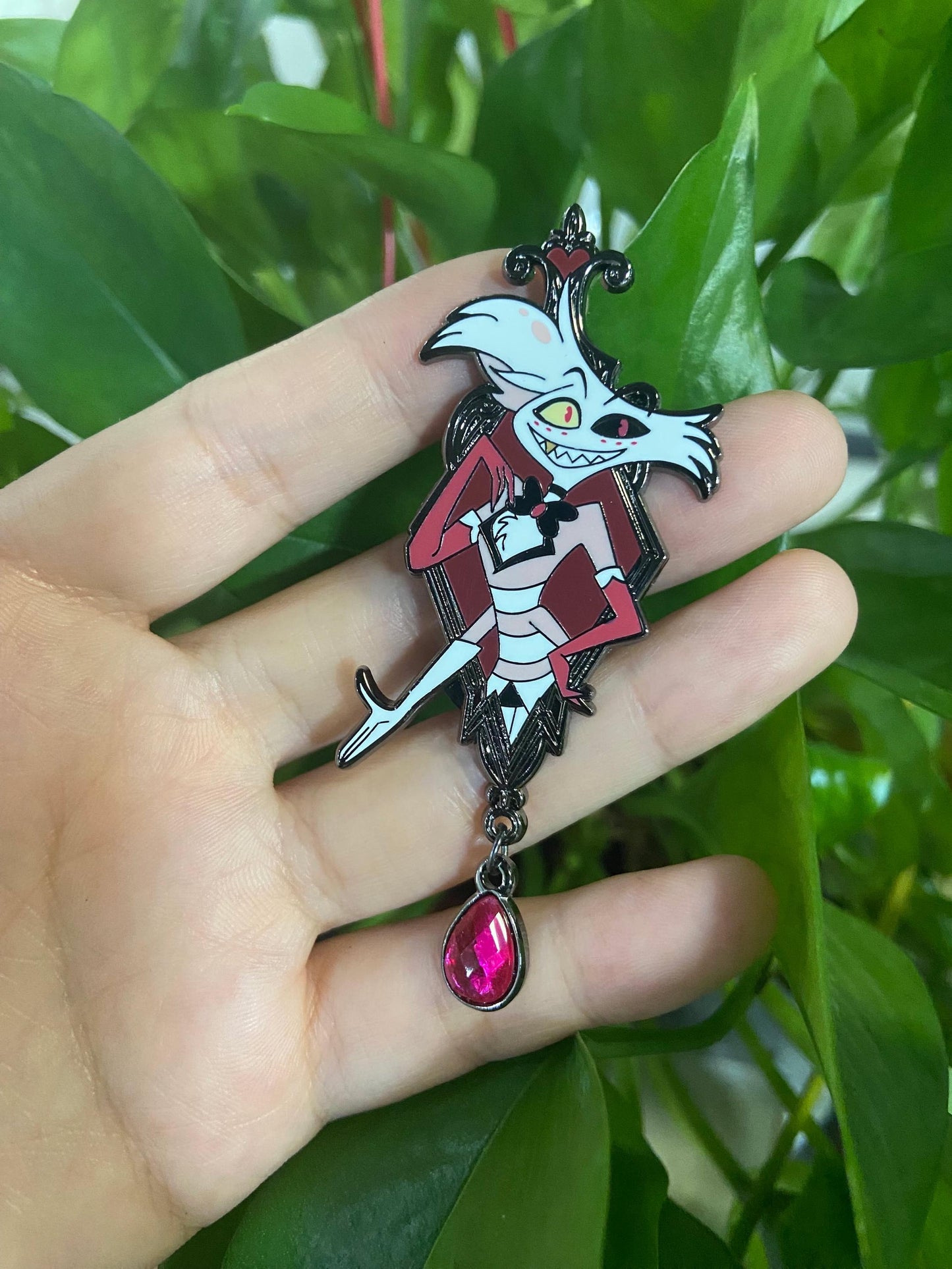 Angeldust Portrait Enamel Pin | Hazbin Hotel Fan-made Pin Set