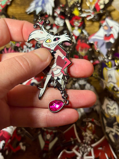 Angeldust Portrait Enamel Pin | Hazbin Hotel Fan-made Pin Set