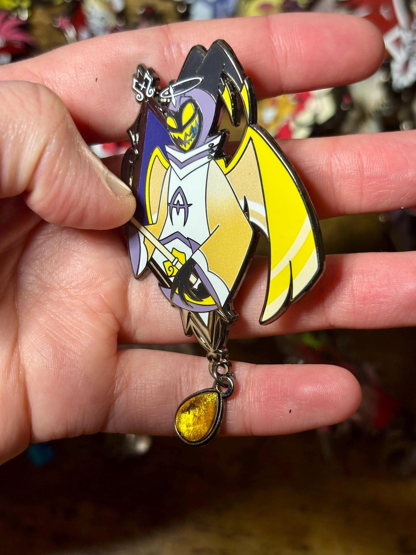Adam Portrait Enamel Pin | Hazbin Hotel Fanart