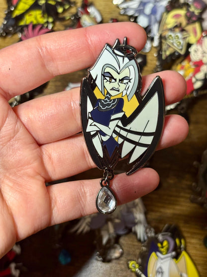 Lute Portrait Enamel Pin | Hazbin Hotel Fanart