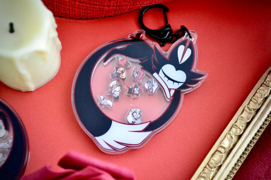 Keekee & Friends Shaker Keychain | Hazbin Hotel Fan-made Merch