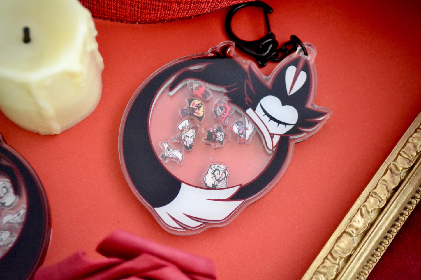 Keekee & Friends Shaker Keychain | Hazbin Hotel Fan-made Merch