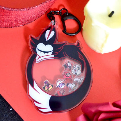 Keekee & Friends Shaker Keychain | Hazbin Hotel Fan-made Merch