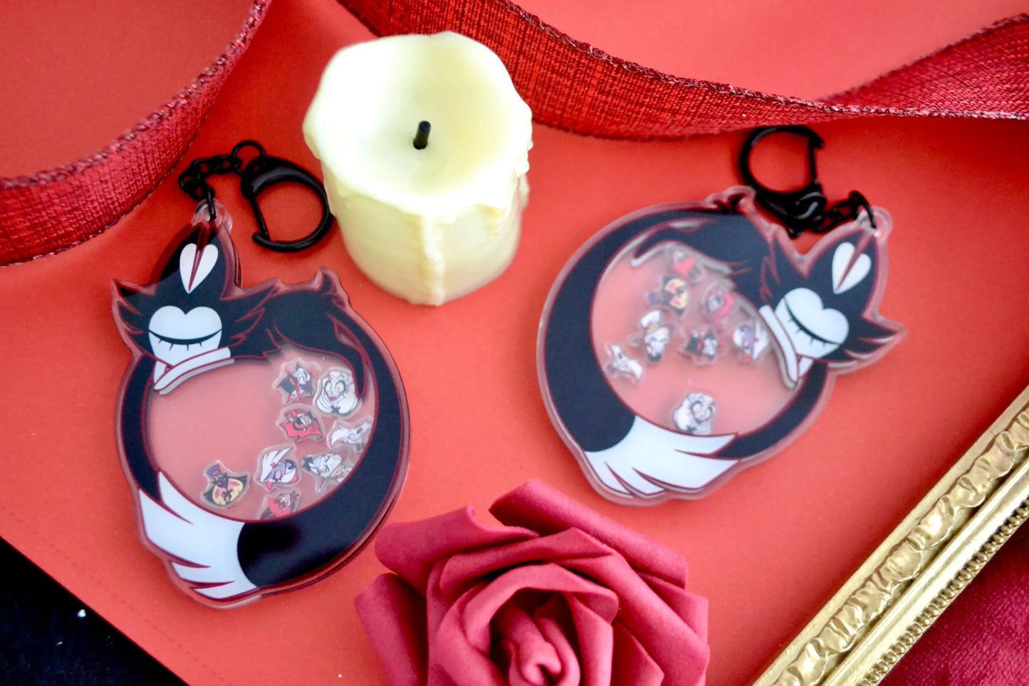 Keekee & Friends Shaker Keychain | Hazbin Hotel Fan-made Merch