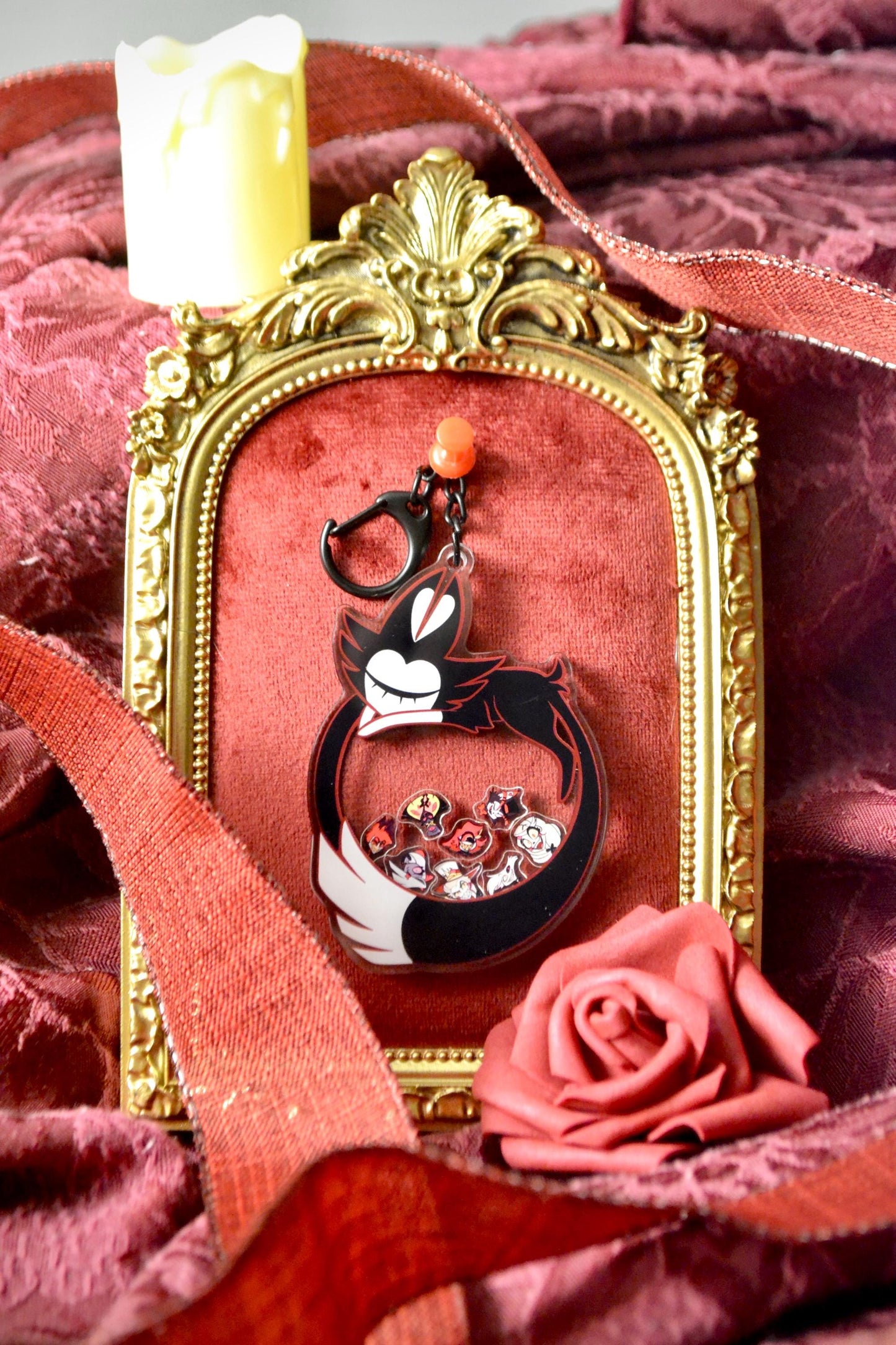 Keekee & Friends Shaker Keychain | Hazbin Hotel Fan-made Merch
