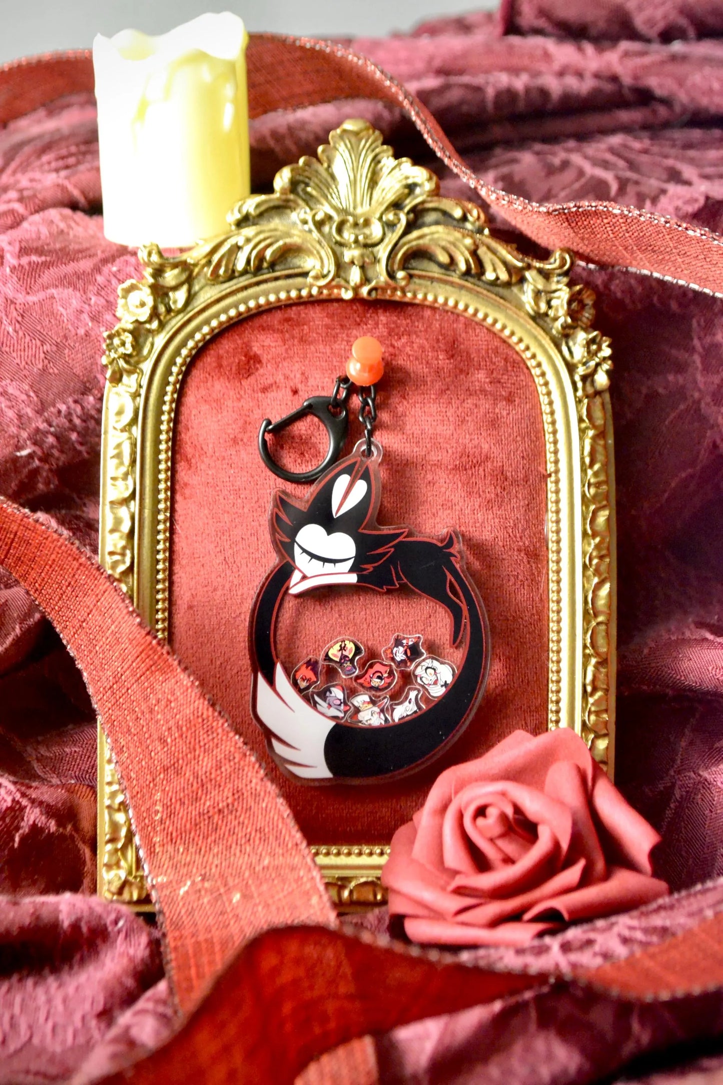 Keekee & Friends Shaker Keychain | Hazbin Hotel Fan-made Merch