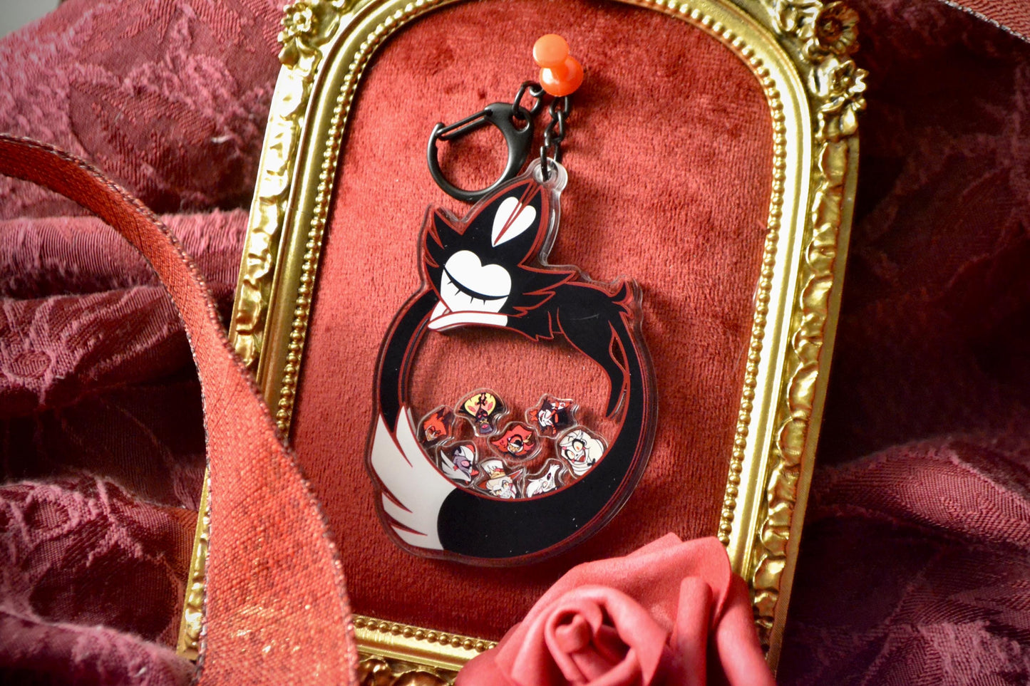 Keekee & Friends Shaker Keychain | Hazbin Hotel Fan-made Merch